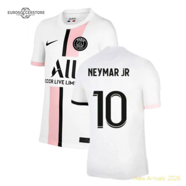 PSG 2021-2022 Away Shirt (Kids) (NEYMAR JR 10)-Vantage Point Soccer